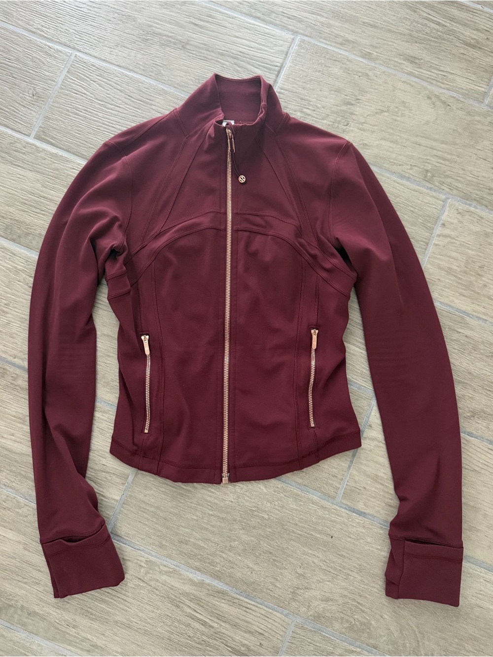 lululemon Burgundy Define Cropped Jacket Nulu